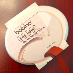 White bobino bag hook